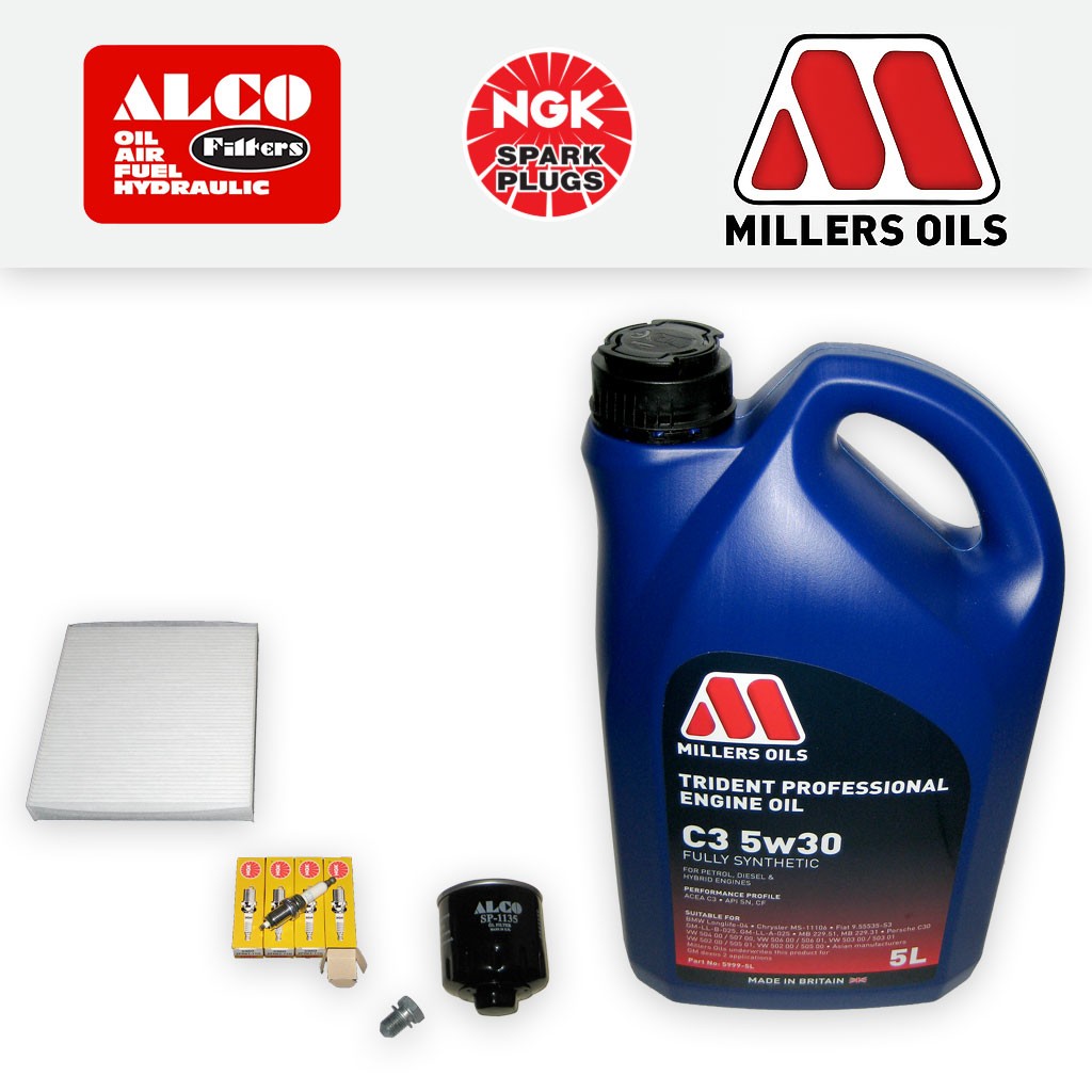 SERVICE KIT for SEAT CORDOBA 6L 1.4 16V BXW OIL CABIN FILTERS PLUGS +OIL (06-09)
