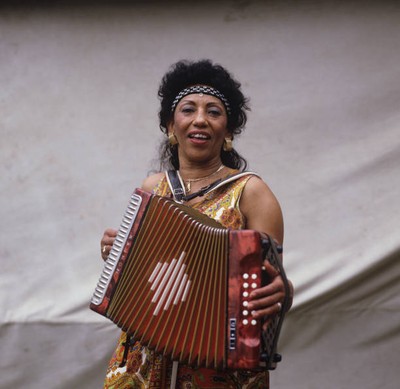 Queen Ida At The New Orleans Jazz Festival 1984 Old Photo