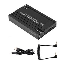HIFI Headphone Amplifier Portable Earphone AMP 3.5mm w/ Audio USB Cable 16-600Ω