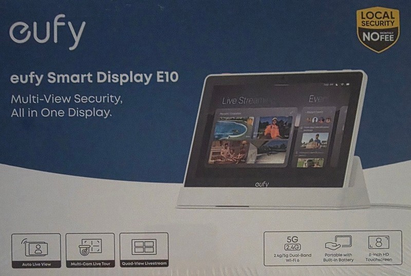 Eufy Smart Display E10 8" HD Touchscreen | Eufy Smart Home Security Hub