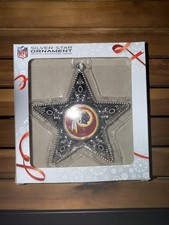 Washington Redskins 4 Inch Silver Star Ornament