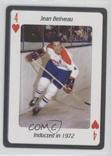 2006 Frameworth Hockey Hall of Fame Legends Playing Cards Jean Beliveau HOF 2a2