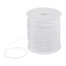 1mm Nylon Satin Cord 305 Yards Bracelet String Beading Thread, White