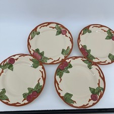 Franciscan Apple Dinner Plates 10.5" Excellent Set of 4 Earthenware England Fall