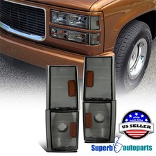 For 1988-1993 Chevy Ck Silverado Sierra Yukon Smoke Corner Lightsparking Lamps For 1988-1993 Chevy Ck Silverado Sierra Yukon Smoke Corner Lightsparking Lamps
