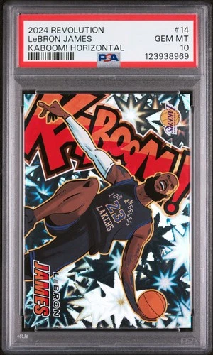2024 PANINI REVOLUTION KABOOM! HOR #14 LEBRON JAMES PSA 10