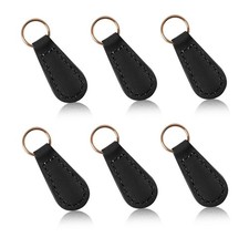6 Pcs Leather Zipper Pull Replacement Zipper Tag Fixer Pull Repair for Backpack