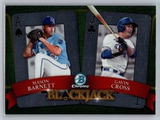 2022 Bowman Draft #BJ-2 Mason Barnett / Gavin Cross Blackjack