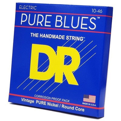 Saiten E-Gitarre DR Strings Pure Blues PHR-10 Medium .010-046 Gitarrensaiten E-