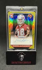 2015 Panini Prizm Kwon Alexander Gold Rc Rookie  Refractor Auto /10