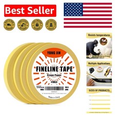 Multi-Size Masking Tape Set: 1/16" to 1/2" - Perfect for Crafts  Automotive