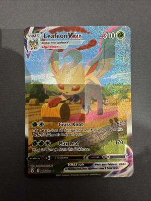 Leafeon VMAX Englisch Pokemon Karte 205/203 Evolving Skies Alt Art Pack Frisch