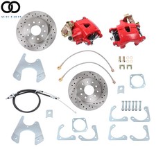 Rear Disc Brake Kit Red For Calipers Chevelle Gto El Camino 64-72 Gm 10 12 Bolt