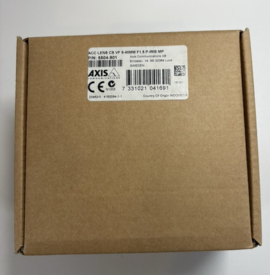 AXIS 5504-901 ACC LENS CS VF 9-40MM F1.5 P-IRIS MP SEALED IN BOX