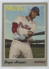 2019 Topps Heritage High Number 1970 Cloth Stickers Bryce Harper #22 g2d