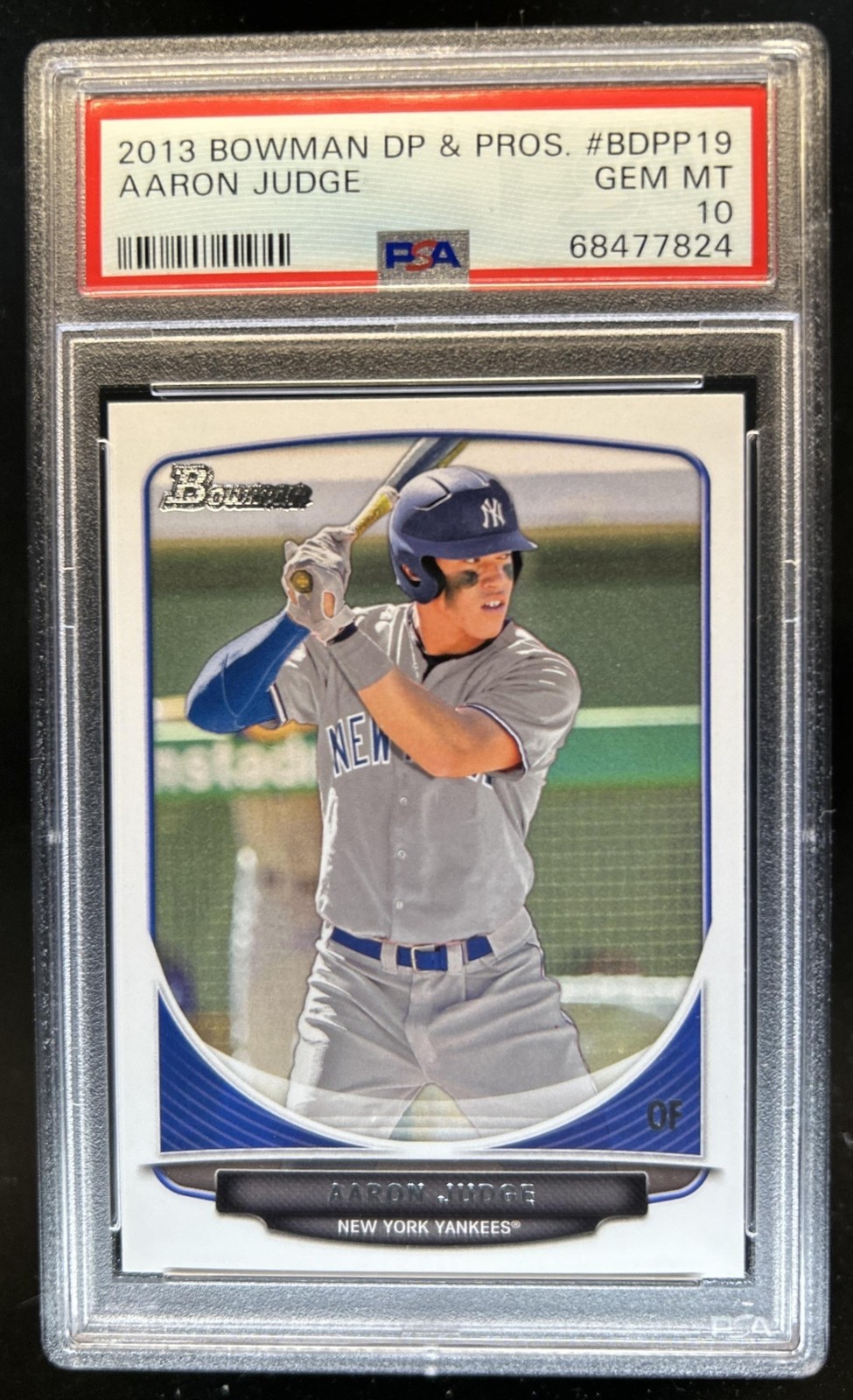 2013 Bowman Draft Picks & Prospects Aaron Judge #BDPP19 Yankees PSA 10 GEM MINT