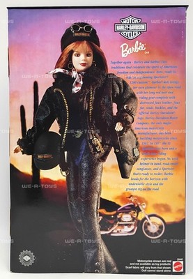 Harley Davidson Motor Cycles Barbie Doll Redhead 20441 Mattel 1998