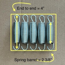  Lot of 5 Trampoline Rebounder Expansion Springs 4  - Used Great Condition 