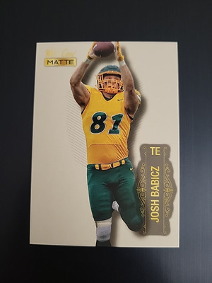 2022 Wild Card Matte Football #MB-124 Josh Babicz Silver North Dakota State