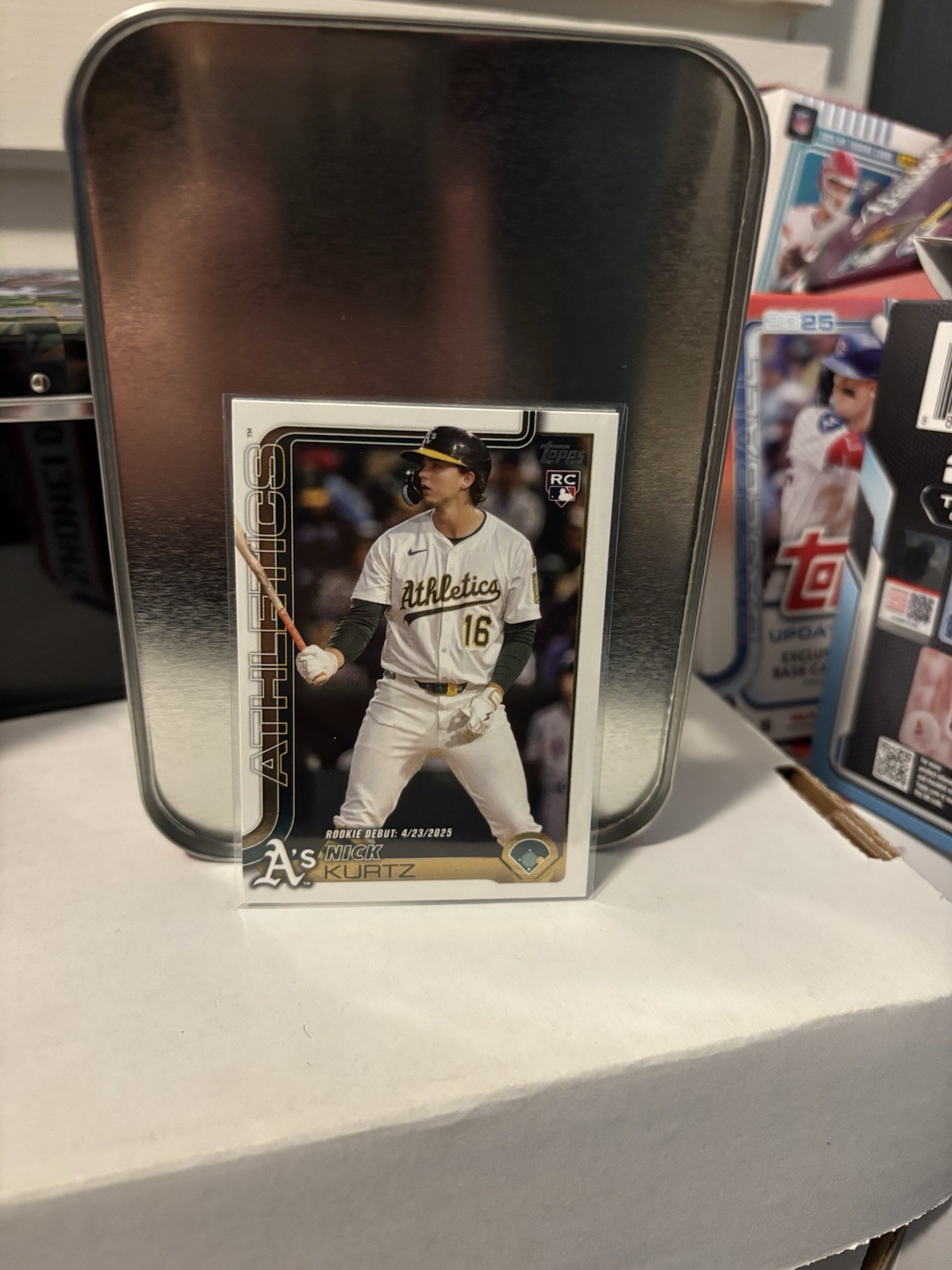 2025 Topps Update Series Nick Kurtz Rookie Debut Rookie RC #US197 ALROTY