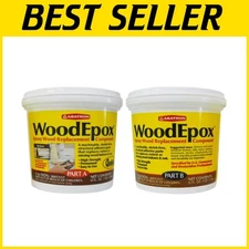 Durable 2-Part Wood Epoxy Kit - 2 Quart Structural Filler for Wood Repair