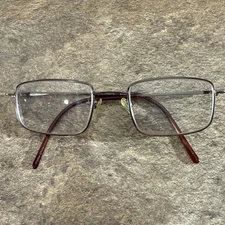 Outpost Brown Eyeglasses Frames Full Rim Metal Spring Hinges 49-16-135-31mm