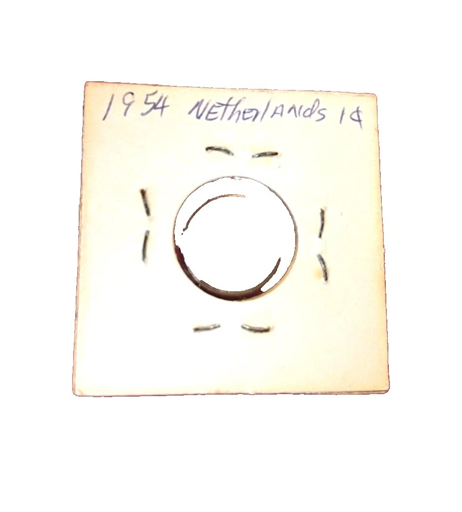 1954 Bronze Netherlands Coins