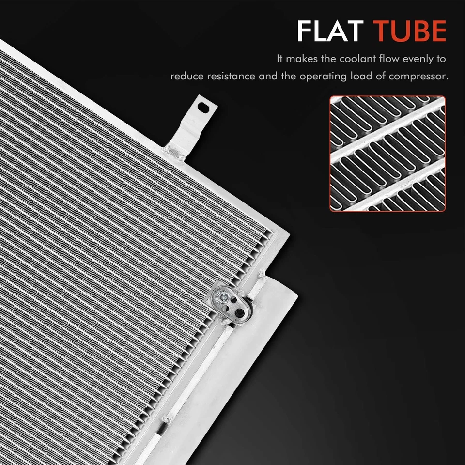 Condensador de aire acondicionado aire acondicionado con soporte y secador para Mazda RX-8 2004-2011 Foto 3 de 4