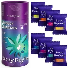 Bodyrefresh Shower Steamers Aromatherapy - 8 Pack Shower Tablets Self Care & SPA