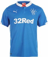 Glasgow Rangers Home Football Shirt 2014-15 Size M Glasgow Rangers Home Football Shirt 2014-15 Size M