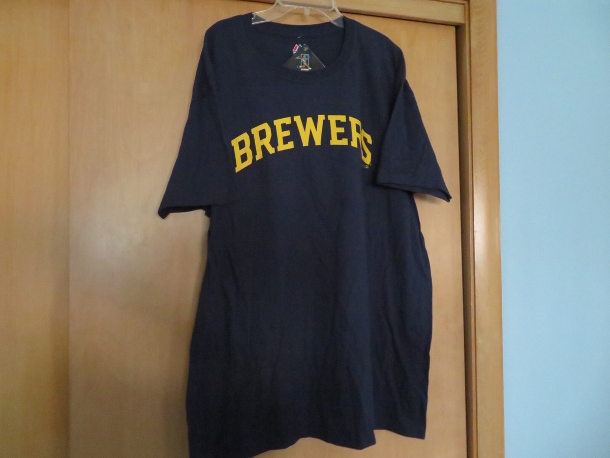 Christian Yelich #22 - Milwaukee Brewers Blue Short Sleeve T