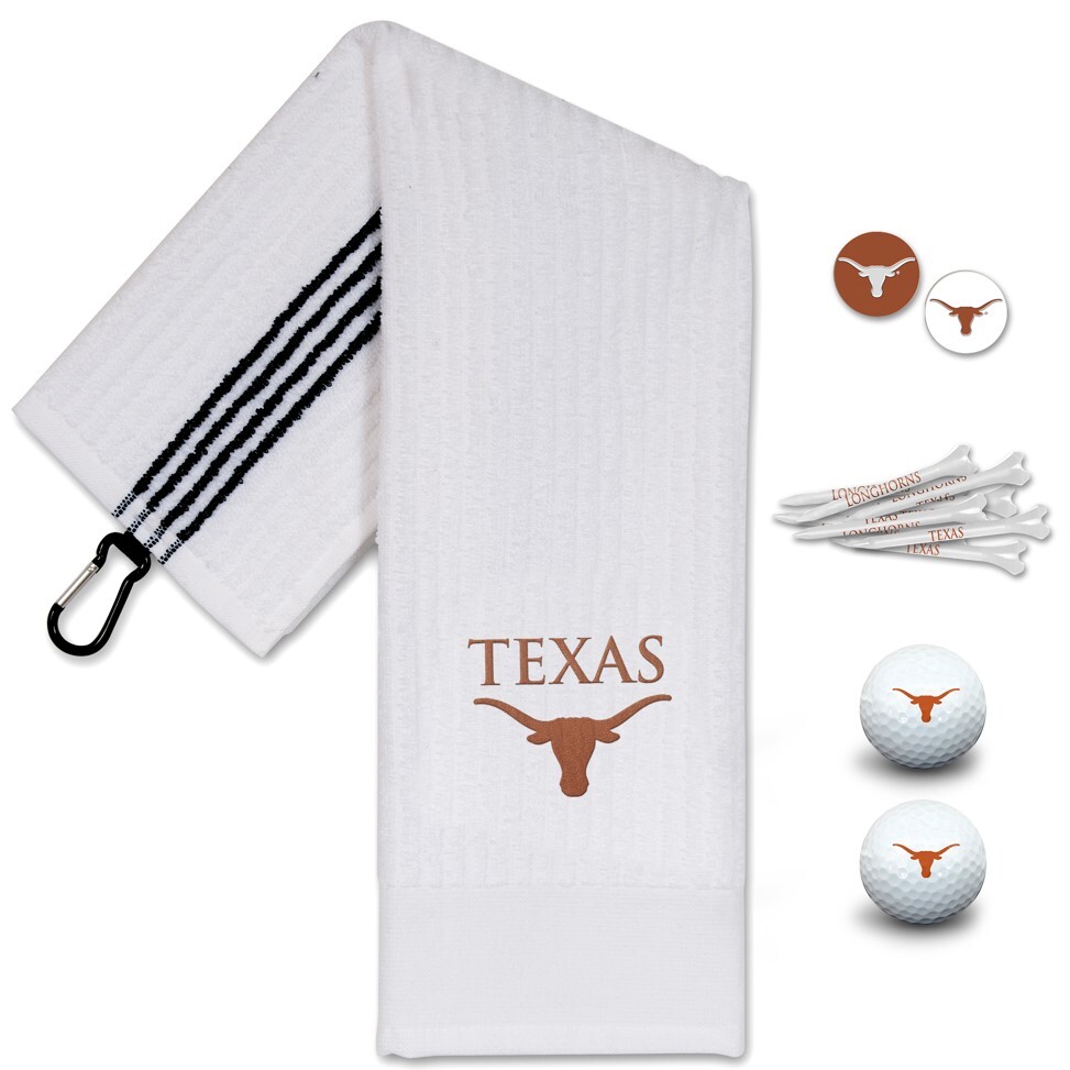 Team Effort Golf NCAA Golf Gift Set Texas Longhorns Combo Set New