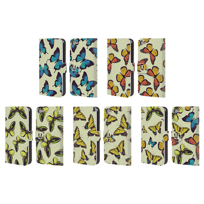 HEAD CASE DESIGNS BUTTERFLY PATTERNS LEATHER BOOK CASE FOR APPLE iPOD TOUCH MP3