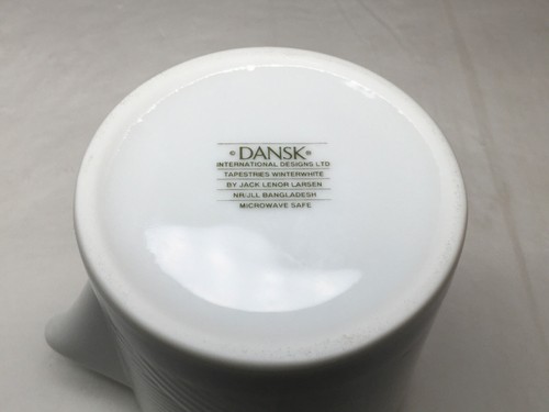 Dansk Tapestries Winter White Creamer With Lid By Jack Lenor Larsen - Picture 16 of 18