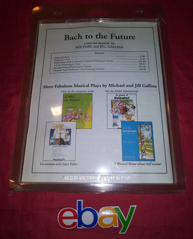 ULTRA RARE VINTAGE Bach : BACH TO THE FUTURE CASSETTE TAPE W BOOK NEW SEALED - Image 2 of 2