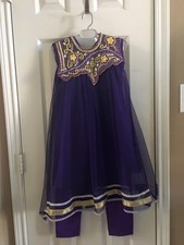 Indian Pakistani Kids Girls  Frock and Trouser 2 PC Style Party Wear Suits