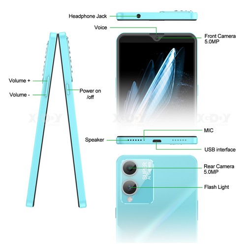 XGODY 2024 Android Smartphone 6,0 Zoll Ohne Vertrag Handy Dual SIM Quad Core GPS - Bild 13 von 14