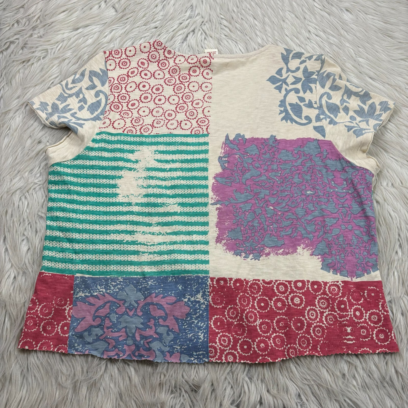 Sundance Women's M Boho Patchwork Embroidered Sho… - image 6