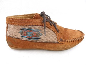 minnetonka lace up western bootie