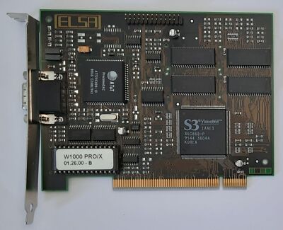 ELSA Winner 1000pro/X PCI Grafikkarte (S3 Vision868, 2MB, retro, 1995)
