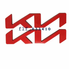 2x Red KN Vehicle Front Hood Trunk Emblem KN Badge Sticker for K5 K7 K8 KX k3