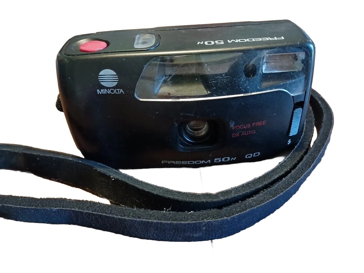 芸能人愛用のおすすめ最新情報 Minolta Freedom 50N QD Focus Free 35mm Camera W/ Foam Neck 座椅子