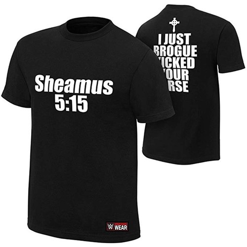 WWE SHEAMUS 5:15 SIZE LARGE L ADULT AUTHENTIC WEAR OFFICIAL T-SHIRT WRESTLING - Picture 1 of 1