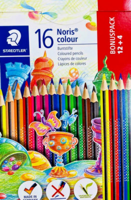 Staedler 16 Noris Colour Buntstifte 12+4 Bonuspack 187C12P1 Dreikantform