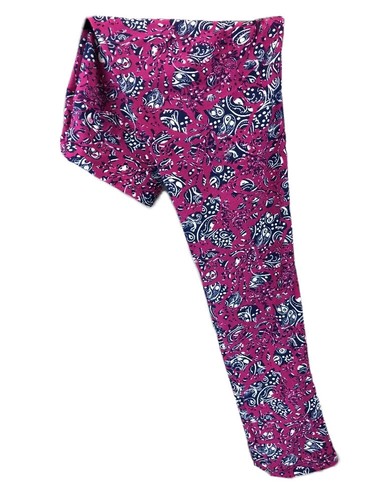 LuLaRoe OS Leggings 681 Navy \u0026 Creamy 