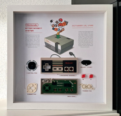 NES Controller Teardown Frame - Bilderrahmen - Objektrahmen