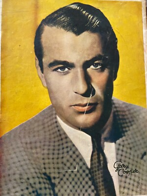 Gary Cooper, Full Page Large Format Vintage Pinup