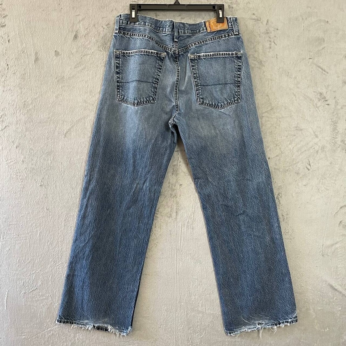Vintage Bullhead Mens 34x30 Straight Leg Jeans Distressed