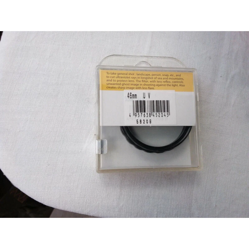 Accessoire camera filtre uv 46 mm marumi uv haze bague noire - Photo 1/1