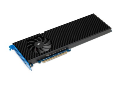 OWC Accelsior 8M2 PCIe NVMe M.2 SSD Storage Solution 64TB mit acht Laufwerken